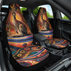 Australian Aboriginal Art Kangaroo Car Seat Cover Our Children Our Future Aboriginal Dot Painting