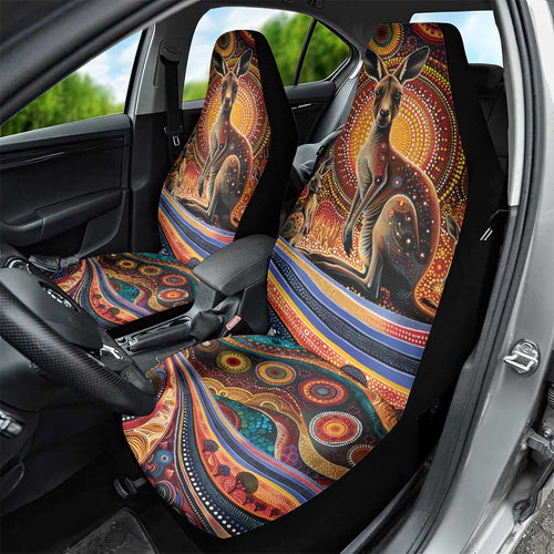 Australian Aboriginal Art Kangaroo Car Seat Cover Our Children Our Future Aboriginal Dot Painting