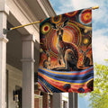 Australian Aboriginal Art Kangaroo Garden Flag Our Children Our Future Aboriginal Dot Painting