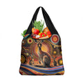 Australian Aboriginal Art Kangaroo Grocery Bag Our Children Our Future Aboriginal Dot Painting