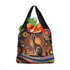 Australian Aboriginal Art Kangaroo Grocery Bag Our Children Our Future Aboriginal Dot Painting