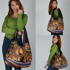Australian Aboriginal Art Kangaroo Grocery Bag Our Children Our Future Aboriginal Dot Painting