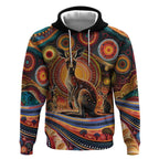 Australian Aboriginal Art Kangaroo Hoodie Our Children Our Future Aboriginal Dot Painting