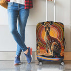 Australian Aboriginal Art Kangaroo Luggage Cover Our Children Our Future Aboriginal Dot Painting