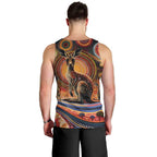 Australian Aboriginal Art Kangaroo Men Tank Top Our Children Our Future Aboriginal Dot Painting