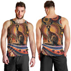 Australian Aboriginal Art Kangaroo Men Tank Top Our Children Our Future Aboriginal Dot Painting