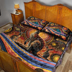 Australian Aboriginal Art Kangaroo Quilt Bed Set Our Children Our Future Aboriginal Dot Painting