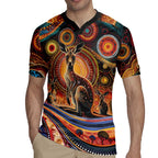 Australian Aboriginal Art Kangaroo Rugby Jersey Our Children Our Future Aboriginal Dot Painting