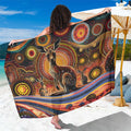 Australian Aboriginal Art Kangaroo Sarong Our Children Our Future Aboriginal Dot Painting