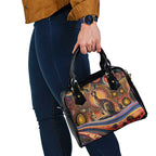 Australian Aboriginal Art Kangaroo Shoulder Handbag Our Children Our Future Aboriginal Dot Painting