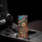 Australian Aboriginal Art Kangaroo Skinny Tumbler Our Children Our Future Aboriginal Dot Painting