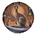 Australian Aboriginal Art Kangaroo Spare Tire Cover Our Children Our Future Aboriginal Dot Painting