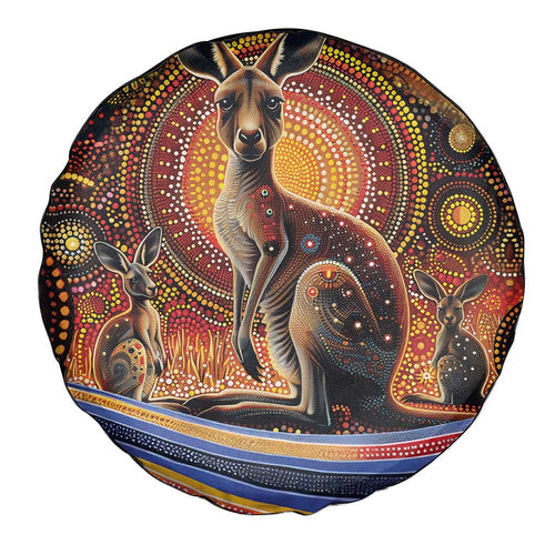 Australian Aboriginal Art Kangaroo Spare Tire Cover Our Children Our Future Aboriginal Dot Painting