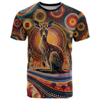 Australian Aboriginal Art Kangaroo T Shirt Our Children Our Future Aboriginal Dot Painting