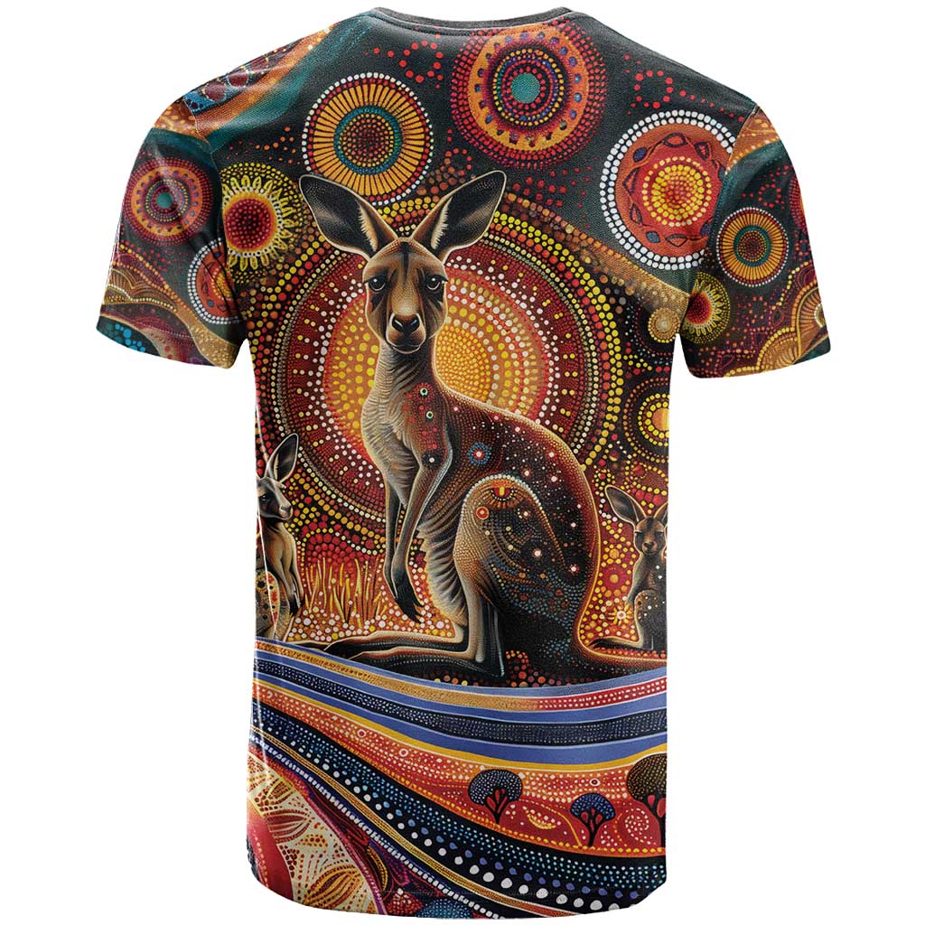 Australian Aboriginal Art Kangaroo T Shirt Our Children Our Future Aboriginal Dot Painting
