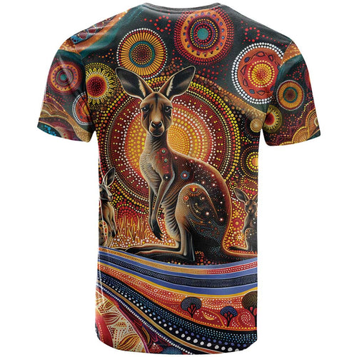 Australian Aboriginal Art Kangaroo T Shirt Our Children Our Future Aboriginal Dot Painting