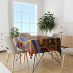 Australian Aboriginal Art Kangaroo Tablecloth Our Children Our Future Aboriginal Dot Painting