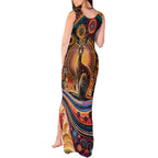 Australian Aboriginal Art Kangaroo Tank Maxi Dress Our Children Our Future Aboriginal Dot Painting