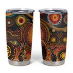 Australian Aboriginal Art Kangaroo Tumbler Cup Our Children Our Future Aboriginal Dot Painting
