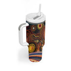 Australian Aboriginal Art Kangaroo Tumbler With Handle Our Children Our Future Aboriginal Dot Painting