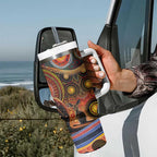 Australian Aboriginal Art Kangaroo Tumbler With Handle Our Children Our Future Aboriginal Dot Painting