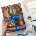 Australian Aboriginal Art Kangaroo Wrapping Paper Our Children Our Future Aboriginal Dot Painting - Aussie Hoodie