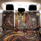 Australian Aboriginal Art Kangaroo Back Car Seat Cover Warm Earth Tones Aboriginal Dot Painting