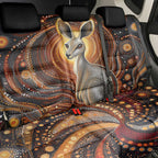 Australian Aboriginal Art Kangaroo Back Car Seat Cover Warm Earth Tones Aboriginal Dot Painting