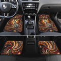 Australian Aboriginal Art Kangaroo Car Mats Warm Earth Tones Aboriginal Dot Painting