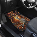 Australian Aboriginal Art Kangaroo Car Mats Warm Earth Tones Aboriginal Dot Painting