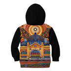 Australian Flinders Street Railway Station Kid Hoodie Aboriginal Dot Painting