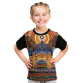 Australian Flinders Street Railway Station Kid T Shirt Aboriginal Dot Painting