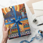 Australian Flinders Street Railway Station Wrapping Paper Aboriginal Dot Painting - Aussie Hoodie