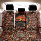 Lizard and Australia Map Back Car Seat Cover Aboriginal Dot Painting