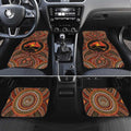 Lizard and Australia Map Car Mats Aboriginal Dot Painting