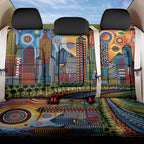 The Gold Coast Queensland Back Car Seat Cover Australian Landscapes Aboriginal Dot Painting
