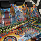 The Gold Coast Queensland Back Car Seat Cover Australian Landscapes Aboriginal Dot Painting