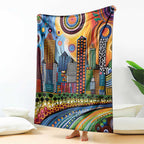 The Gold Coast Queensland Blanket Australian Landscapes Aboriginal Dot Painting