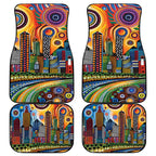 The Gold Coast Queensland Car Mats Australian Landscapes Aboriginal Dot Painting