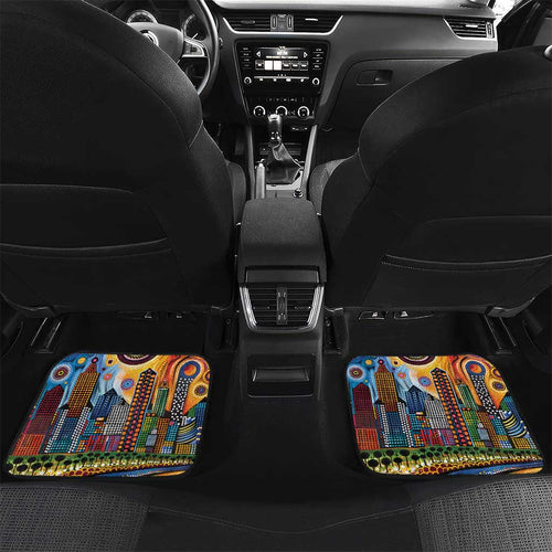 The Gold Coast Queensland Car Mats Australian Landscapes Aboriginal Dot Painting