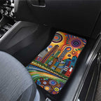 The Gold Coast Queensland Car Mats Australian Landscapes Aboriginal Dot Painting