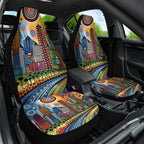 The Gold Coast Queensland Car Seat Cover Australian Landscapes Aboriginal Dot Painting
