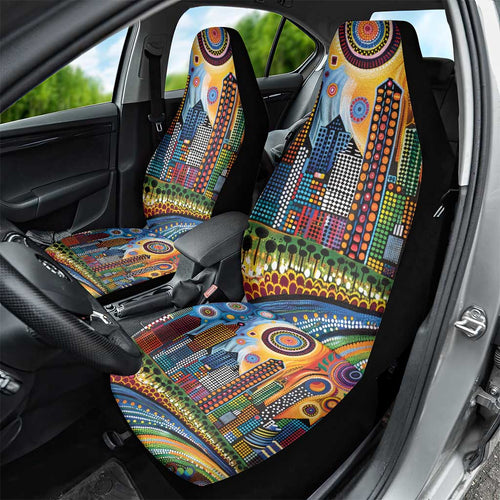 The Gold Coast Queensland Car Seat Cover Australian Landscapes Aboriginal Dot Painting