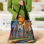 The Gold Coast Queensland Grocery Bag Australian Landscapes Aboriginal Dot Painting