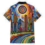 The Gold Coast Queensland Hawaiian Shirt Australian Landscapes Aboriginal Dot Painting