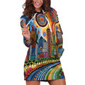 The Gold Coast Queensland Hoodie Dress Australian Landscapes Aboriginal Dot Painting