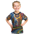 The Gold Coast Queensland Kid T Shirt Australian Landscapes Aboriginal Dot Painting