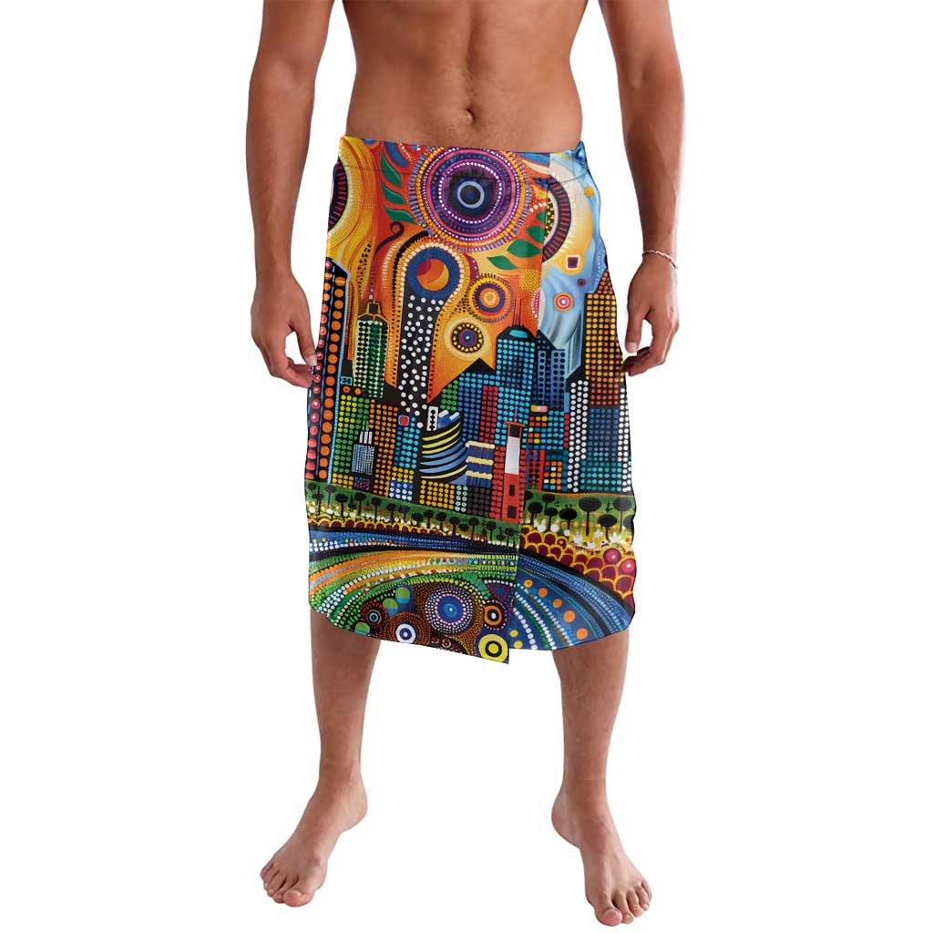 The Gold Coast Queensland Lavalava Australian Landscapes Aboriginal Dot Painting
