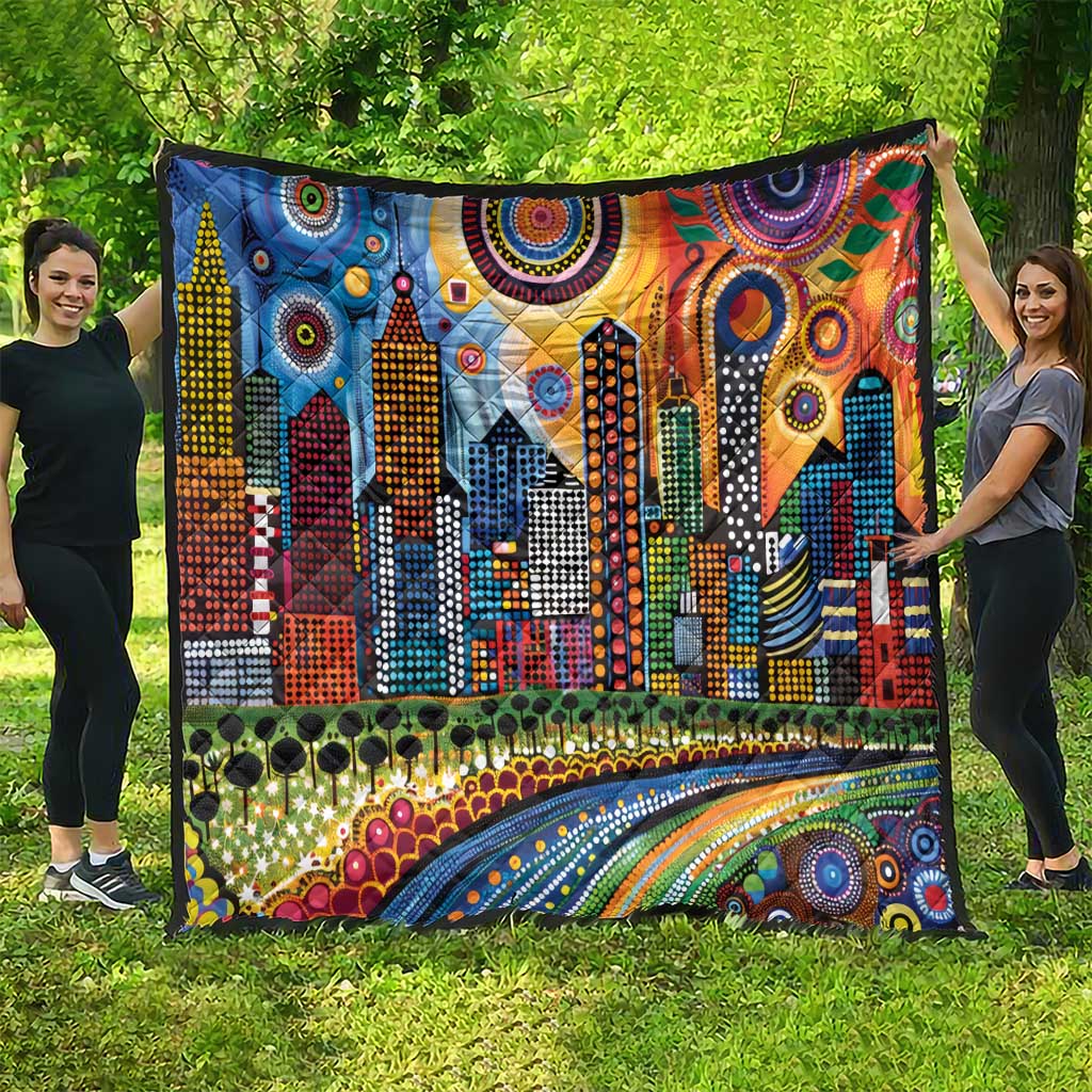 The Gold Coast Queensland Quilt Australian Landscapes Aboriginal Dot Painting