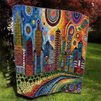 The Gold Coast Queensland Quilt Australian Landscapes Aboriginal Dot Painting